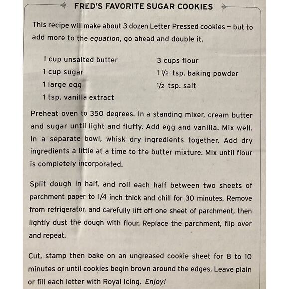 Fred Letter Pressed Numbers 10 Cookie Cutters Built-In Stampers NOB - Picture 7 of 7